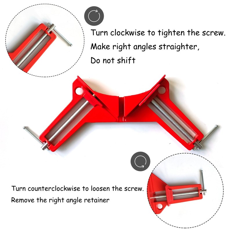Vastsea Pack of 4 90 Degree Right Angle Clamp, DIY