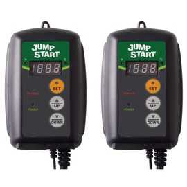 Jump Start MTPRTC Hydroponic Seedling Heat Mat Digital Thermostat Controller for Hydrofarm Heat Mats Used in Gardens, Terrariums, and Brewing, 2 Pack
