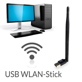 Verstellbare WLAN USB Antenne XORO HWL 155N, für XORO SMART Receiver, PC, Windows, Linux, Raspberry Pi, 5 dBi Antennengewinn, Unterstützt WEP/WPA / WPA2
