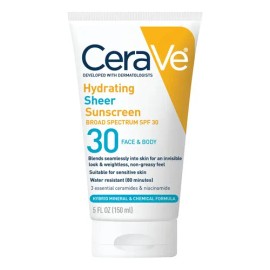 Protector Solar Cerave Hydrating Sheer Spf 30 Para Rostro Y