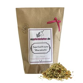 mypferdefutter Mineral Herbs for Horses 100% Natural PUR - Horse Herbs Free from Additives for Your Favourite Horse - Vitamins, Minerals & Trace Elements (500 g)