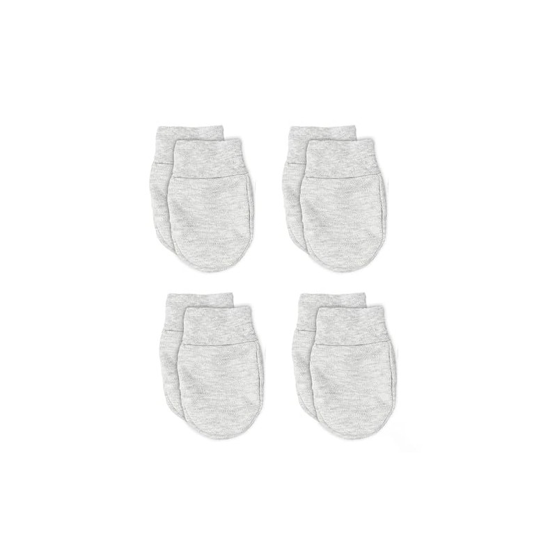Soft Touch 100% Cotton Baby Anti Scratch Mittens - 4