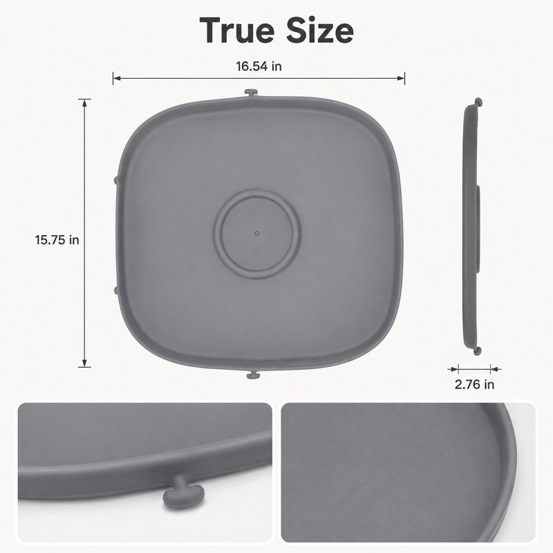 Silicone Litter Box Mat for Automatic Self-Cleaning Cat Litter Boxes