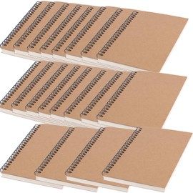 KOHAND 20 Pack A5 Spiral Notebook 60 Sheets 120 Pages Each Spiral Notebook Journal, Durable Blank Sketch Book Pad, Soft Cover Notebooks for Business Office School 8.3 x 6 Inches