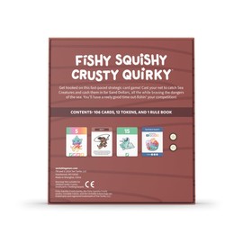 Unstable Games Fishy Squishy Crusty Quirky Base Game - Competitive Fishing Card Game for Kids, Teens, Adults - 2-6 Players, Ages 7+
