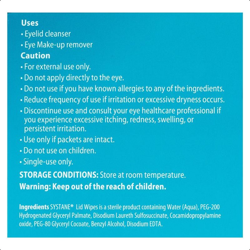 Systane Lid Wipes 30 Pack