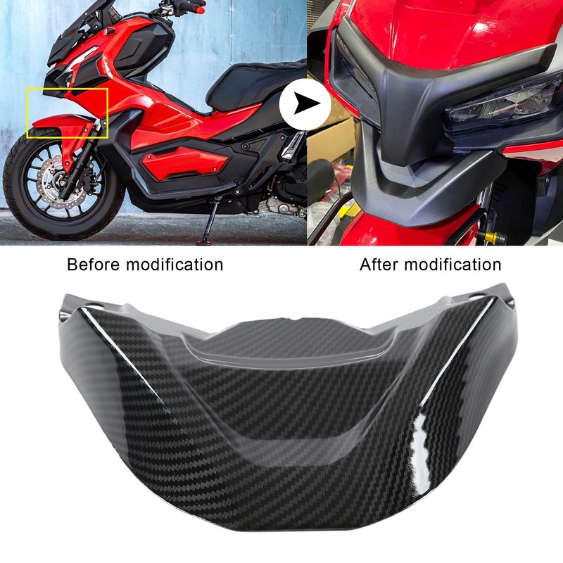 Motorcycle Front Windshield Fairing Wind Deflector Carbon Fiber Style Replacement