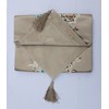 MAGILONA Home Tablecover Decorative Luxurious Cotton Linen Embroidered Floral Pattern