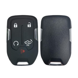 Black Plastic Smart Key Fob Replacement Fit for GMC Sierra Chevy Silverado 2019 2020 2021 2022 Keyless Entry Remote Control HYQ1ES,13529632 13591396 433 MHz