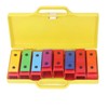 8 Note Colorful Resonator Bells with Case Removable Plates Plastic