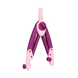 Pelikan Pelikan Zirkel griffix, ideal für die Schule, ergonomische Form, inkl. Ersatzminen & Anspitzer, Sweetberry