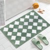 AIBIIN Bath Mat Non-Slip Bathroom Mat Super Absorbent,Soft Microfiber Absorbent