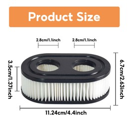 2 Stück Luftfilter Rasenmäher für Briggs Stratton 550E 593260 798452 Serie Motor 4247,Air Filtre Hochwertige Ersatzteile Luftfilt Set Luftfilter-element Rasenmäher-filter Rasenmah Filter Ersatzteilen