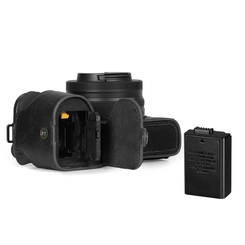 MegaGear EVER READY Genuine Leather Camera Case Compatible with Nikon