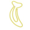 100pcs Paper Clips Portable Mini Cute Banana Shape Rustproof Electroplated