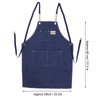 Cotton Canvas Apron Adjustable Cross Back Apron Kitchen Cooking Apron