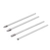 4Pcs Extended Carbide Rotating Burr Set 1/4in Shank Tungsten Steel