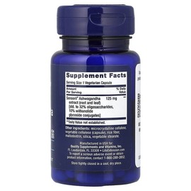Life Extension, Optimized Ashwagandha, Veggie Capsules 60 Tablets (125mg per capsule) / Life Extension (라이프익스텐션), 옵티마이즈드 아슈와간다, 베지 캡슐 60정(캡슐 1정당 125mg)