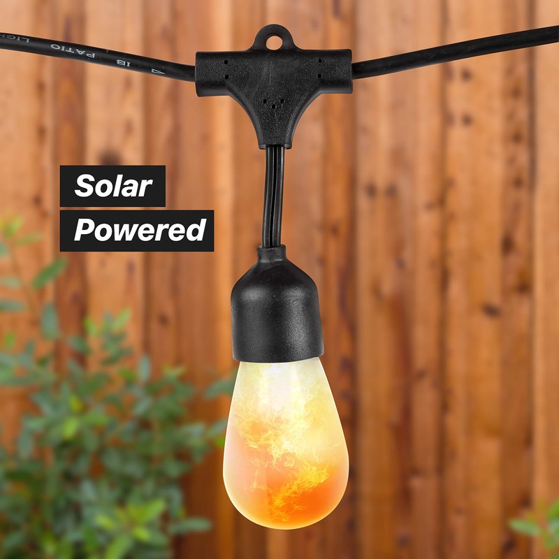 Brightech Ambience Pro with Flaming, Flickering LED Bulbs - Solar