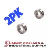 SUMMIT COLLARS 1/2" Bore Stainless Steel (2 PCS) Shaft Collar - Solid - Set Screw CSS-50