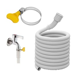 16.5 Ft Dehumidifier with Clamp Drain Hose Cuttable Leakproof for Home Sink Deshumidificateur Flexible Universal AC Pipe Drainage Drip Cushion Replacement Tubing (16.5FT)