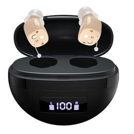 K&FCOPTEE Volume Control Hearing Aids for Seniors & Adults with Noise Cancelling amplifier