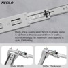 NECILO Full Extension Ball Bearing Drawer Slides 8 10 12