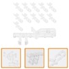 NOLITOY 12pcs Clear Hidden Valance Clips for Window Blinds Blind