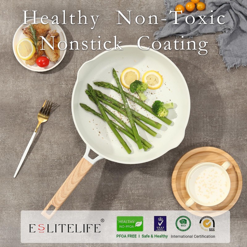 ESLITE LIFE Frying Pan Set Nonstick Skillet Set Egg Omelette