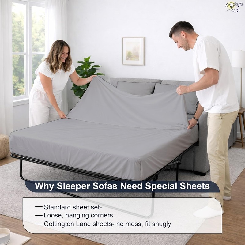 Cottington Lane Sleeper Sofa Sheets Full Size, 4 Piece Premium