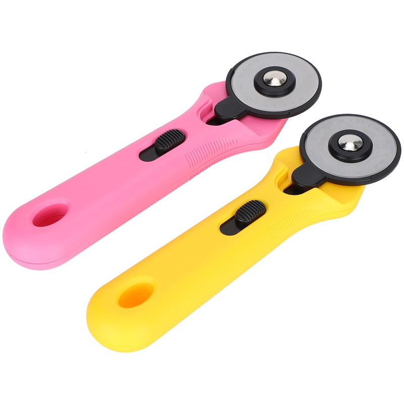 2Pcs Roller Cutter Cloth Cutter PatchWork Cutting Knife Sewing Quilting