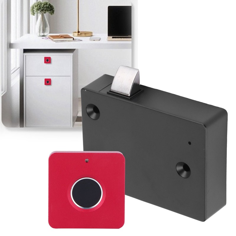 Home Smart Fingerprint Lock Aluminum Alloy Cabinet Electric Small Lock