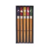 Ishida 61043-8 Chopsticks with Black Pasting Box, 5 Pairs, Susu
