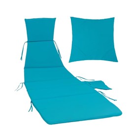 YAQSFGRZ Hanging Lounge Chair Replacement Cushion and Umbrella Set – Rust Color, Quick-Dry, Fade-Resistant, Weatherproof Outdoor Set with High-Density Foam (Blue)