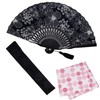 Osaka Choseido Folding Fan, Women's, Stylish, Business, Folding Bag, Handkerchief