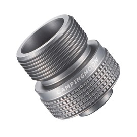 CAMPINGMOON CGA 600 Connection Convert to En417 Lindal Valve Adapter Propane Grill, Input: Camping Canister, Output: Propane Gas Stove, Camping Propane Gas Canister to 1lbs Propane Tanks/MAPP Tanks