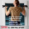 SPRI Pull Up Bar - 12-Grip Door Mounting Pull-Up Bar