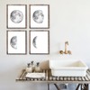 Moon Phases Art Prints (Set of 4) - Unframed -