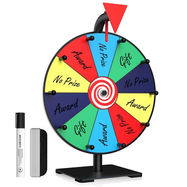 Facilife Spinning Wheel - 12 Inch Color Prize Wheel with