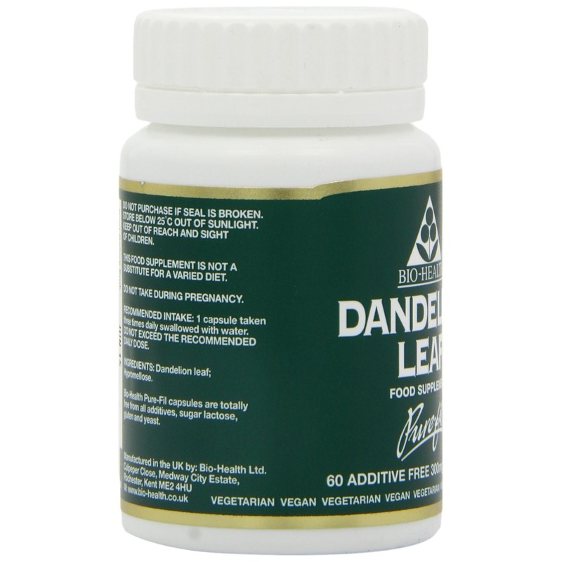 Bio-Health Dandelion Leaf Herbal Food Supplement for General Health, Support