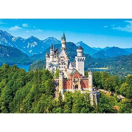500 Piece Jigsaw Puzzle Neuschwanstein Castle Shining in Chalky (38x53cm)