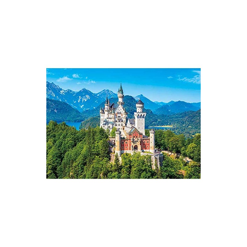 500 Piece Jigsaw Puzzle Neuschwanstein Castle Shining in Chalky (38x53cm)