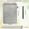 Mousbull A5 Top Spiral Notebook, Large Leather Hardcover Top Bound