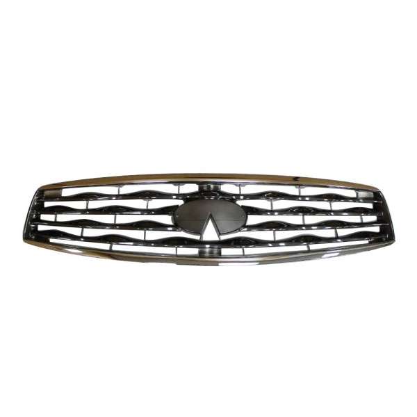 AM-Auto AM Front Grille Chrome Shell with Titanium Insert For