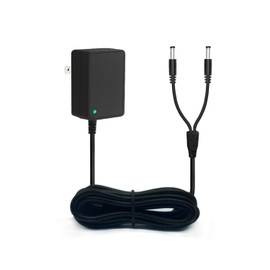 PUIMIT Charger for Mini Educator E Collar 300, 400 Series and BP-504 Barkless Dog Training Collars, Dual Lead Replacement Adapter, Power Cord, DC Barrel Connector, 4.9 Ft/1.5 M Long Cable, Black