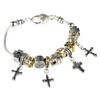 Bracelet-Eden Merry-4 Crosses Bangle-8"