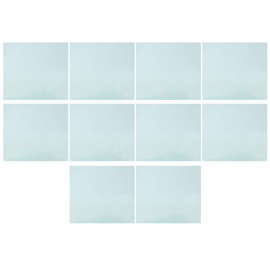 Fafeicy 10pcs 138x122mm Welding Helmet Transparent Protective Plate Spare Lens Industrial Welding Tools