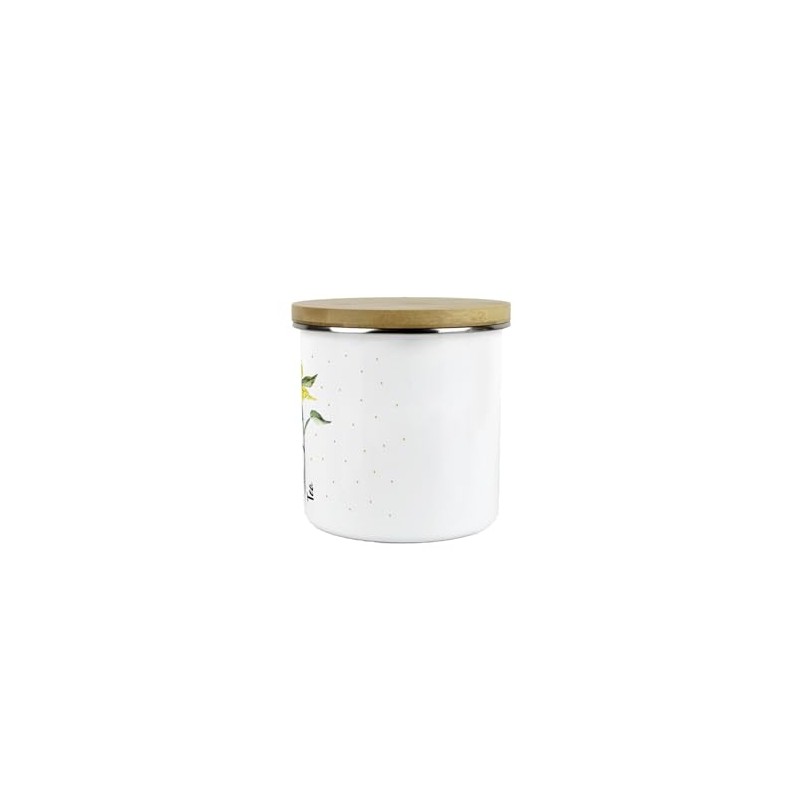 Purely Home Sunflowers & Spots Tea Storage Canister - Floral