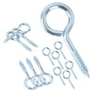 Qrity 20 PCS Eyelet Screws, 20mm Self Tapping Hook, Ring