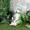Azuma Novelty Frogs Rain Gauge 5" Measure Rainfall Resin Garden